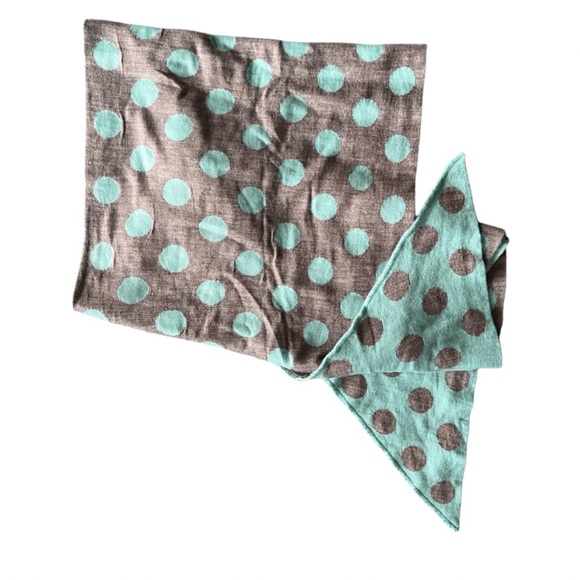 AÉROPOSTALE SCARF GREY AND MINT GREEN - Picture 3 of 5